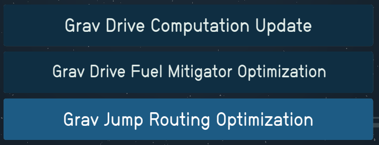 Grav Drive Optimizations Grav Drive